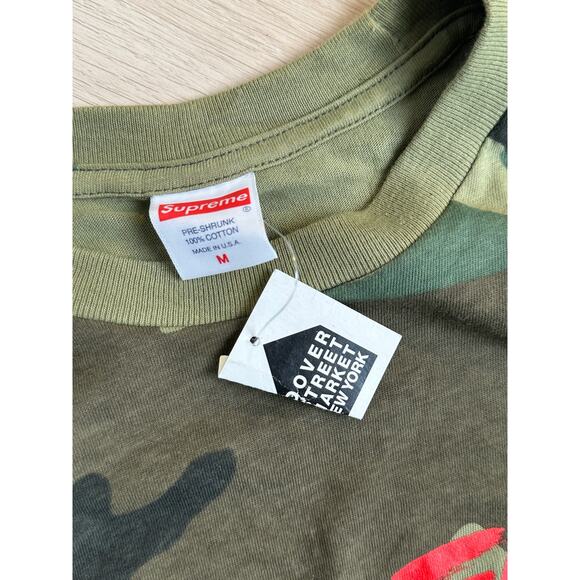 Supreme Futura Logo Tee Woodland Camo - Size M - NEW - Picture 7 of 8